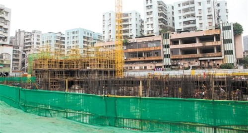 水南六里“三舊”改造項(xiàng)目建設(shè)現(xiàn)場。