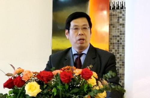 中國駐佛羅倫薩總領事王文剛致辭。(圖片來源：歐聯(lián)社記者 胡彪 攝)