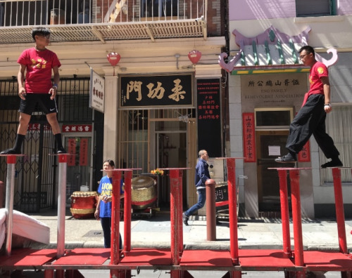 柔功門總會設在華埠天后廟街，也是弟子練武之地。(美國《世界日報》／李秀蘭 攝)