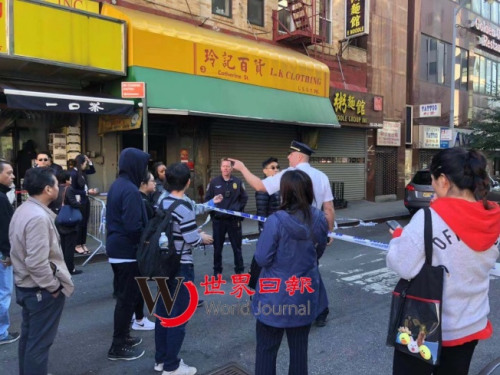 警方到場封街調(diào)查。（圖片來源：美國《世界日報》張晨/攝）