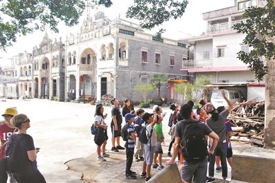 開平塘口鎮(zhèn)倉(cāng)東村成為粵港澳青年文化交流的基地。