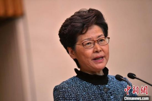 　資料圖：香港特區(qū)行政長官林鄭月娥。<a target='_blank' >中新社</a>記者 麥尚旻 攝