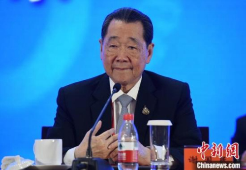 11月17日，中國僑商聯(lián)合會第五次會員代表大會在北京開幕。著名僑商、泰國正大國際集團董事長謝國民出席開幕會。<a target='_blank' >中新社</a>記者 侯宇 攝