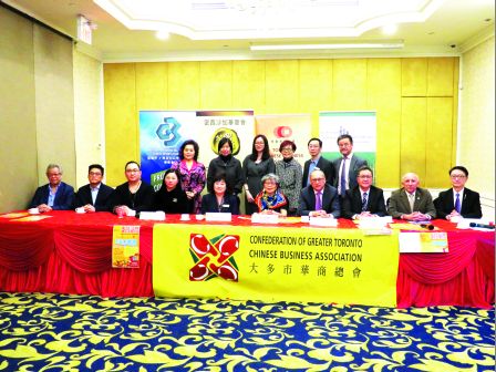 發(fā)布會現(xiàn)場。加拿大《明報》記者攝
