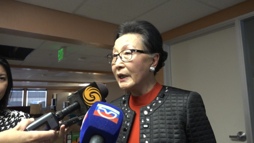 方李邦琴接受本臺(tái)記者采訪。美國(guó)中文網(wǎng)記者崔菡攝