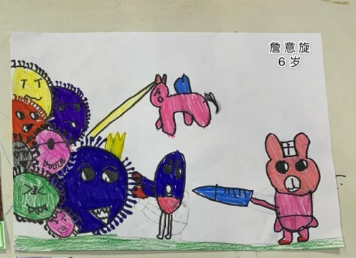 詹意旋，6歲，意大利羅馬中華語言學(xué)校。(浙江省僑聯(lián)網(wǎng)站圖片)