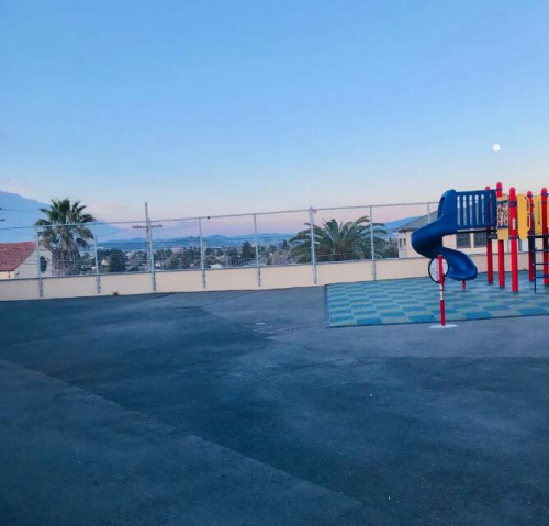早晨寧靜的校園。受訪者供圖