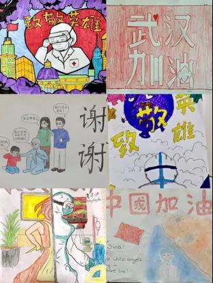孩子們的繪畫作品。(作者供圖)