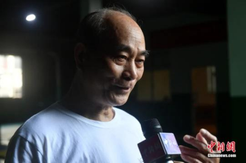 福建省武術(shù)協(xié)會(huì)鳴鶴拳研究會(huì)會(huì)長余丹秋。呂明 攝