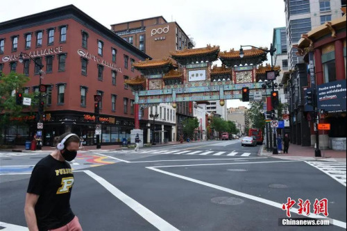當?shù)貢r間5月29日，華盛頓市中心的唐人街街景。<a target='_blank' >中新社</a>記者 陳孟統(tǒng) 攝