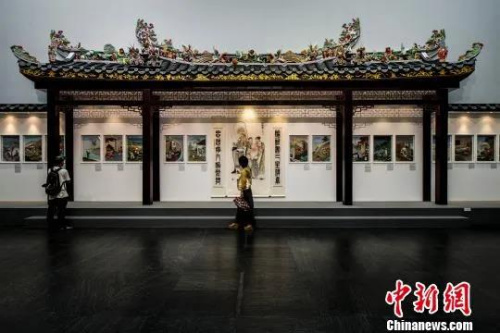 資料圖：廣東美術館收藏的潮州祠堂大屋頂。龍宇陽 攝