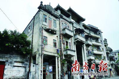 司徒家族的素庵祖祠、南坡祖祠位于赤坎鎮(zhèn)堤東路，現(xiàn)作為民宅出租。(《南方日報(bào)》/甘雁娜 攝)