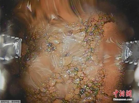2019年2月21日消息，日本首次觸碰福島核事故燃料碎片。鑒于輻射過高，此次東電將一種導(dǎo)管狀儀器，從安全殼側(cè)面的貫通部分插入內(nèi)部，使用遠(yuǎn)程操作裝置展開了調(diào)查。在6處堆積物中，有5處確認(rèn)部分可以移動，一部分最高可拿起到5厘米，但仍有一些堆積物未能成功操作。文字來源：科技日報
