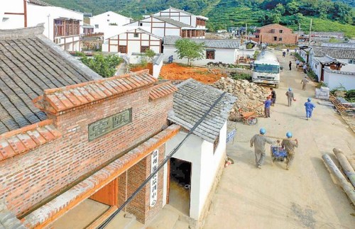 正在建設中的甌窯特色小鎮(zhèn)。