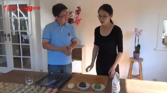 中國青年報(bào)·中青在線駐歐盟記者鞠輝采訪布魯塞爾烘焙達(dá)人“月餅妹妹”。