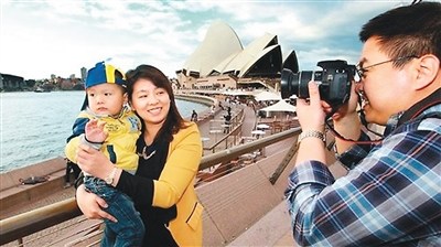 中國(guó)游客在澳大利亞