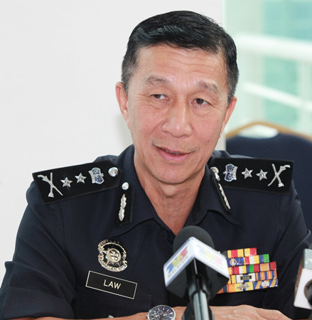 劉豐順是目前警隊中警階最高的華裔警官。(馬來西亞《星洲日報》)