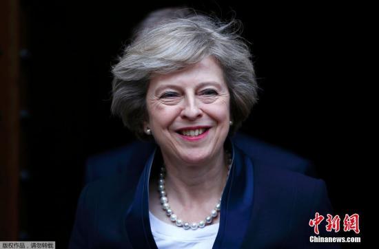 中國(guó)僑網(wǎng)資料圖:英國(guó)首相特雷莎·梅