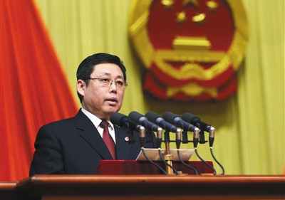 中國僑網(wǎng)昨日,北京市人民檢察院檢察長敬大力作北京市人民檢察院工作報(bào)告。新京報(bào)記者 薛珺 攝