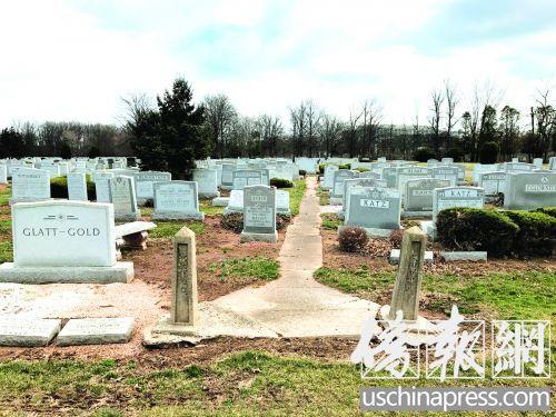 中國僑網(wǎng)美國墓園。(美國《僑報》)