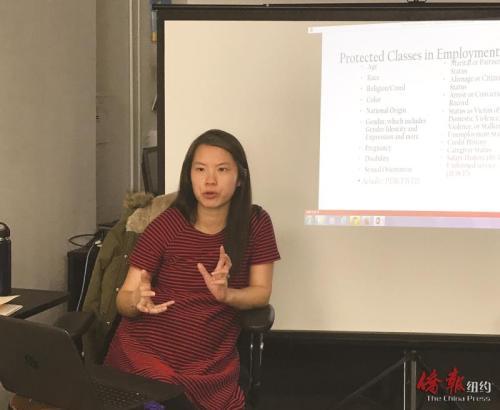 中國(guó)僑網(wǎng)華裔律師Ting Ting Cheng(紐約《僑報(bào)》/王伊琳 攝)