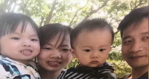 中國僑網(wǎng)游修慶和陳玉梅及兩名子女的合照。(美國中文網(wǎng)資料圖)