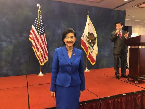 中國僑網(wǎng)美國國會(huì)眾議員趙美心當(dāng)選國會(huì)議員將滿十周年。(美國《世界日?qǐng)?bào)》/胡清揚(yáng) 攝)