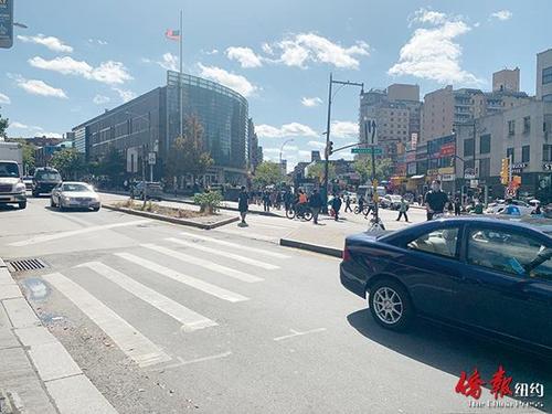 中國僑網(wǎng)紐約法拉盛緬街公車專用道項(xiàng)目計劃在未來兩周內(nèi)試行。(美國《僑報》/張晶 攝)