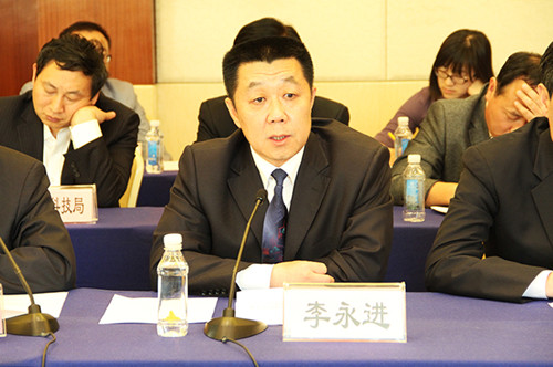中國僑網(wǎng)山東省僑辦紀檢組長李永進致辭。