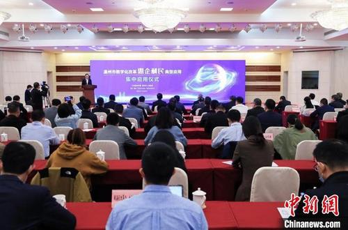 中國僑網溫州市數(shù)字化改革惠企利民典型應用集中上線儀式 陳翔 攝