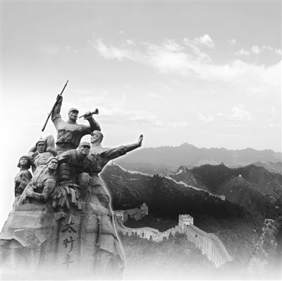 圖為抗戰(zhàn)雕塑。來源:昵圖網(wǎng)