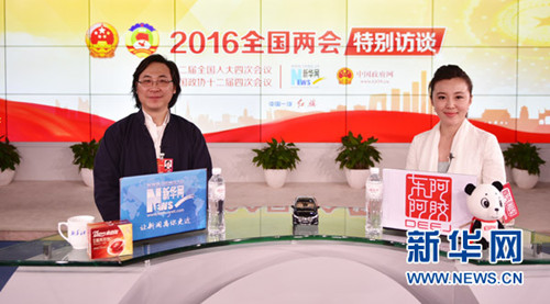 圖為廖昌永在訪談現(xiàn)場。新華網(wǎng)