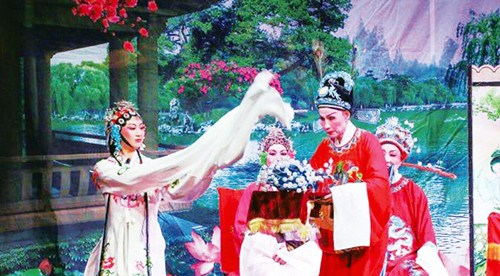 悉尼越劇團演出劇照——《打金枝》。(澳洲《新快報》資料圖)