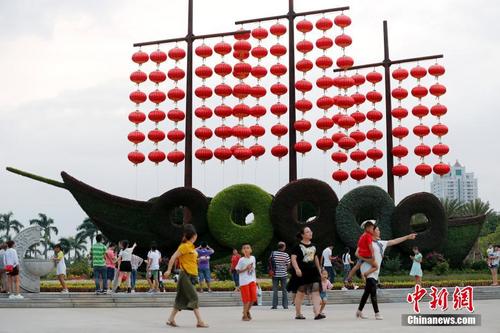 中國(guó)僑網(wǎng)資料圖,廈門(mén)白鷺洲公園。中新社記者 杜洋 攝